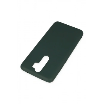 Xiaomi Redmi Note 8 Pro Kılıf Nano içi Kadife Silikon - Koyu Yeşil