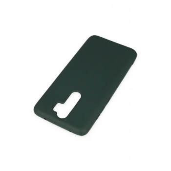 Xiaomi Redmi Note 8 Pro Kılıf Nano içi Kadife Silikon - Koyu Yeşil