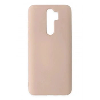 Xiaomi Redmi Note 8 Pro Kılıf Nano içi Kadife Silikon - Pudra