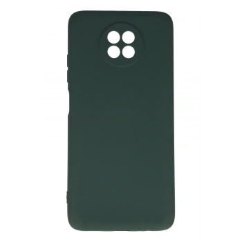 Xiaomi Redmi Note 9 5G Kılıf Nano içi Kadife Silikon - Koyu Yeşil