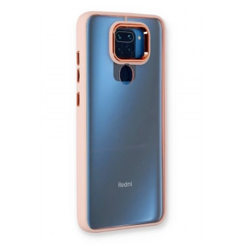 Xiaomi Redmi Note 9 Kılıf Dora Kapak - Pudra