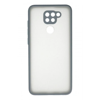 Xiaomi Redmi Note 9 Kılıf Montreal Silikon Kapak - Gri