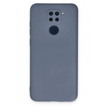 Xiaomi Redmi Note 9 Kılıf Nano içi Kadife Silikon - Gri