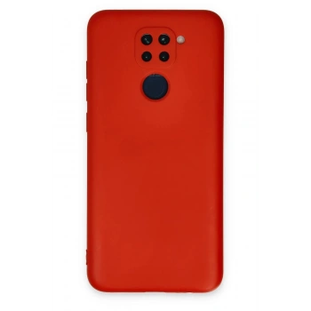 Xiaomi Redmi Note 9 Kılıf Nano içi Kadife Silikon - Kırmızı
