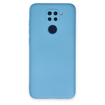 Xiaomi Redmi Note 9 Kılıf Nano içi Kadife Silikon - Mavi