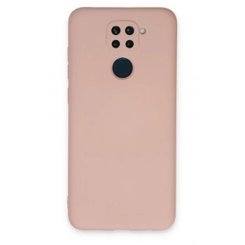 Xiaomi Redmi Note 9 Kılıf Nano içi Kadife Silikon - Pudra