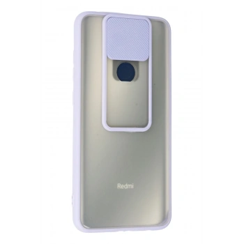 Xiaomi Redmi Note 9 Kılıf Palm Buzlu Kamera Sürgülü Silikon - Lila