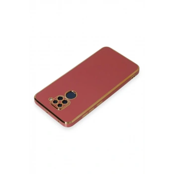 Xiaomi Redmi Note 9 Kılıf Volet Silikon - Kırmızı