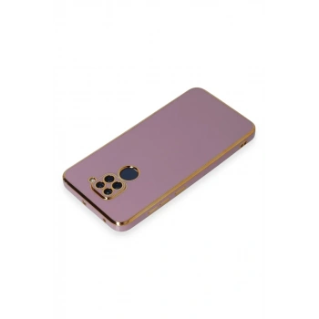 Xiaomi Redmi Note 9 Kılıf Volet Silikon - Mor