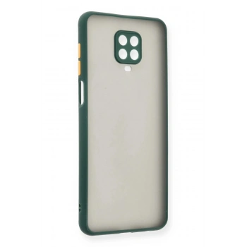 Xiaomi Redmi Note 9 Pro Kılıf Montreal Silikon Kapak - Yeşil