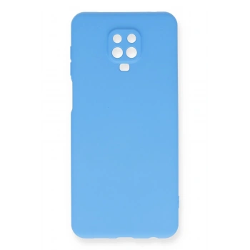 Xiaomi Redmi Note 9 Pro Kılıf Nano içi Kadife Silikon - Mavi