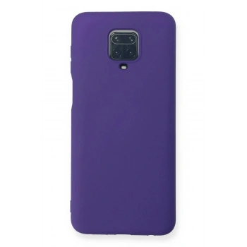 Xiaomi Redmi Note 9 Pro Kılıf Nano içi Kadife Silikon - Mor