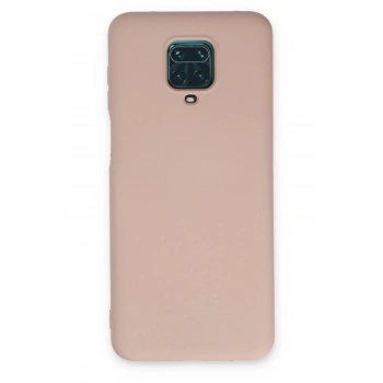 Xiaomi Redmi Note 9 Pro Kılıf Nano içi Kadife Silikon - Pudra