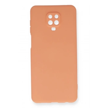 Xiaomi Redmi Note 9 Pro Kılıf Nano içi Kadife Silikon - Turuncu