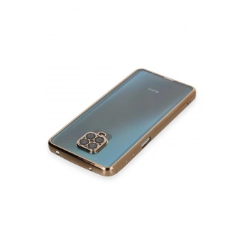 Xiaomi Redmi Note 9 Pro Kılıf Razer Lensli Silikon - Gold