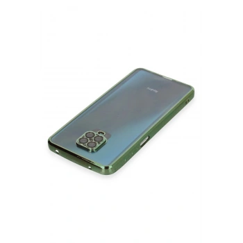 Xiaomi Redmi Note 9 Pro Kılıf Razer Lensli Silikon - Yeşil