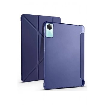 Xiaomi Redmi Pad SE 4G Kılıf Kalemlikli Mars Tablet Kılıfı - Lacivert
