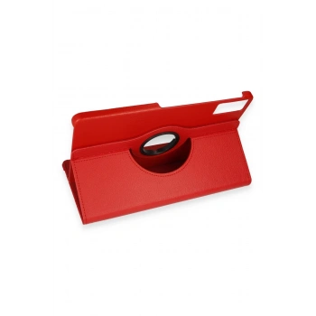 Xiaomi Redmi Pad SE Kılıf 360 Tablet Deri Kılıf - Kırmızı