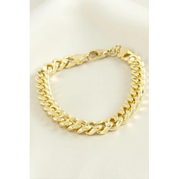 Xuping Düz  Zincir Lüks Çelik Bileklik