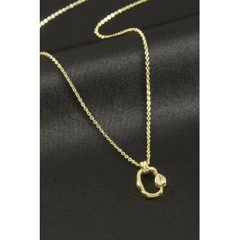 Xuping Oval Zirkon Taşlı Lüks Çelik Kolye