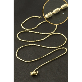 Xuping Silindir Zincir Çelik Kolye 45 cm