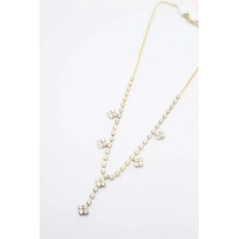 Xuping Taşlı Kolye - Altın