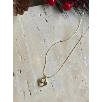 Xuping Vc Yonca Kolye - Altın