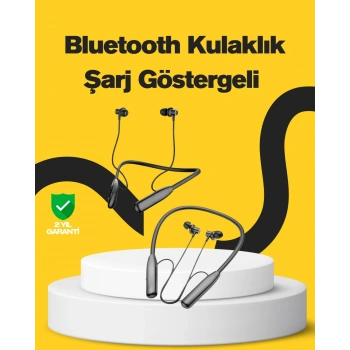 Y12 Bluetooth Boyun Bantlı Kulaklık – 100 Saat Pil, Bluetooth 5.3, Dokunmatik Kontrol