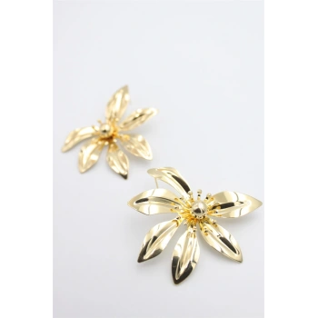 Yaprak Küpe - Altın