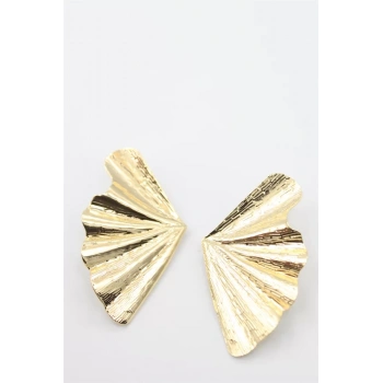 Yaprak Küpe - Altın