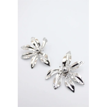 Yaprak Küpe - Gümüş