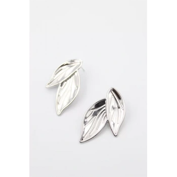 Yaprak Küpe - Gümüş