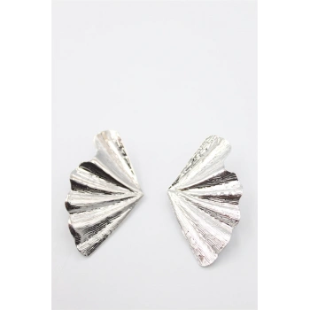 Yaprak Küpe - Gümüş