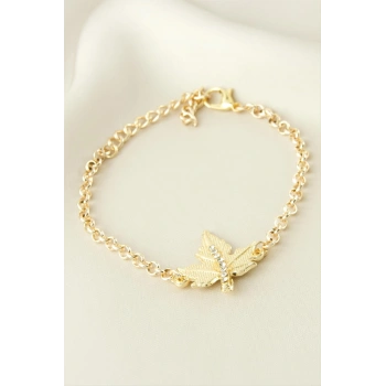 Yaprak Taşlı Bileklik