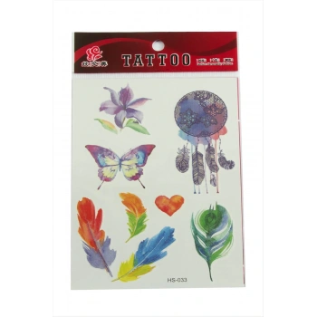 Yaprak Tattoo Dövme Sticker