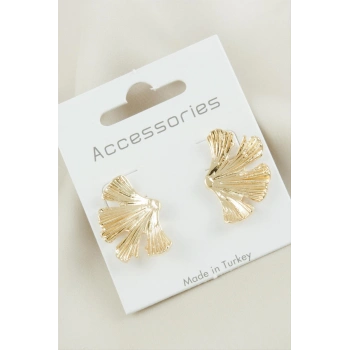 Yaprak Yeni Sezon Metal Küpe