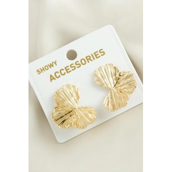 Yaprak Yeni Sezon Metal Küpe