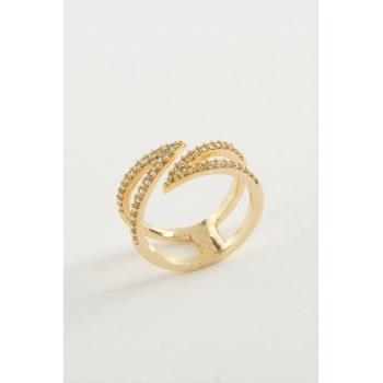 Yaprak Zirkon Taşlı Yüzük