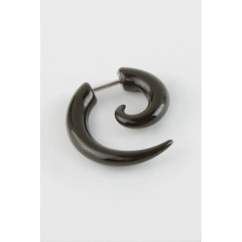 Yarım Ay Erkek Çelik Küpe