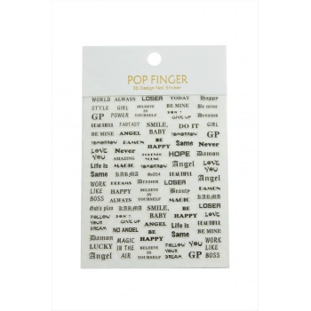 Yazılı Tattoo Dövme Sticker