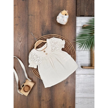 Yazlık Pamuklu Kız Bebek Elbise