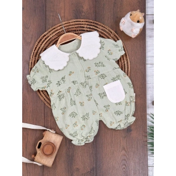 Yazlık Pamuklu Kız Bebek Takım