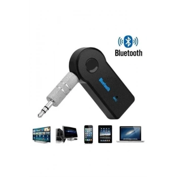 Yeni Nesil Bluetooth Aux Araç Kiti Siyah Tv Tablet Telefon Araç Araba
