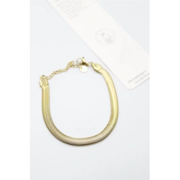 Yılan Zincir Bileklik - Altın