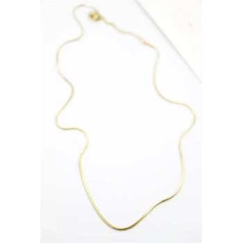 Yılan Zincir Kolye - 46cm - Altın