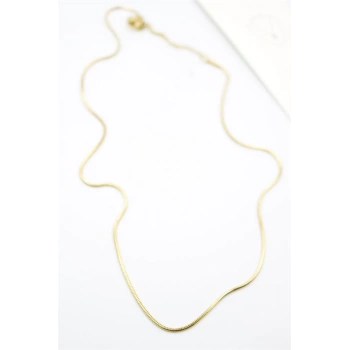 Yılan Zincir Kolye - 46cm - Altın