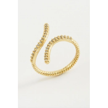 Yılan Zirkon Taşlı Yüzük