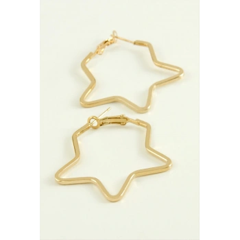 Yıldız Halka Küpe 4 cm