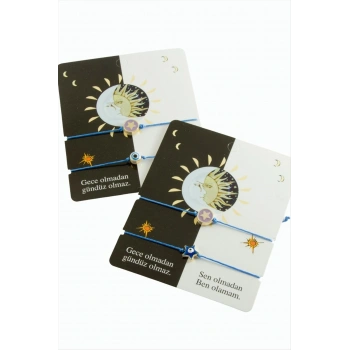 Yıldız Nazar İp Bileklik 2 Adet