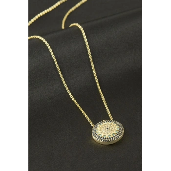 Yıldız Nazar Zirkon Taşlı Kolye